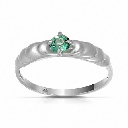 Кольцо из серебра с празиолитом