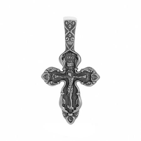 Серебряный крест с чернением
