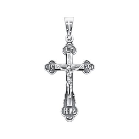 Серебряный крест с чернением