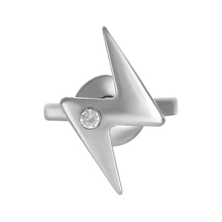 Серьга-пусета из серебра с фианитом татьяна витальевна устинова серьга артемиды