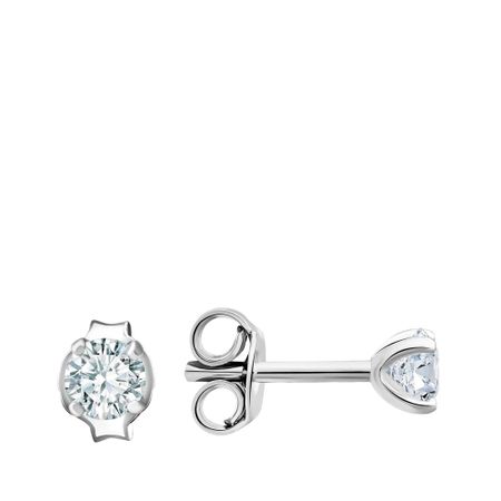 Серебряные серьги с кристаллами Swarovski