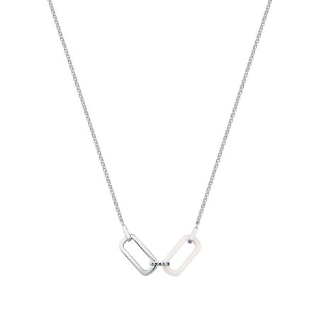 Серебряное колье с керамикой