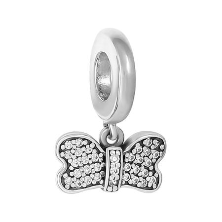 Подвеска-шарм TALANT Бабочка из серебра с фианитами