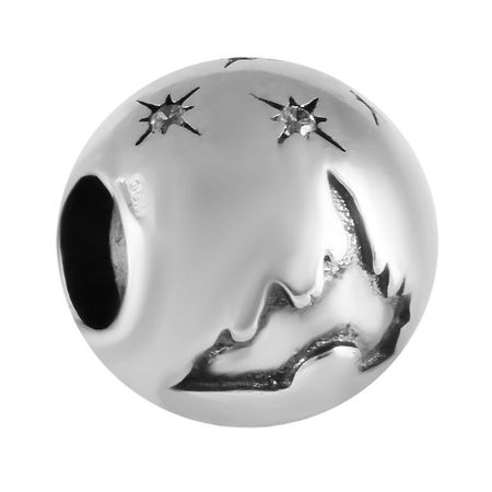 Подвеска-шарм Звезда из серебра с фианитами