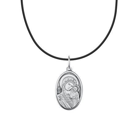 Серебряная подвеска Икона Казанской Божией Матери