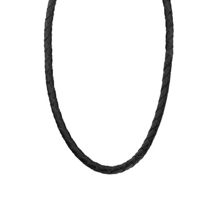 Кожаный шнурок с золотым замком