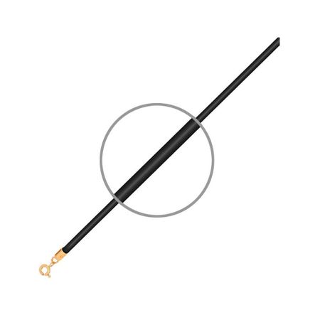 Каучуковый шнурок с золотым замком