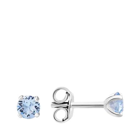 Серебряные серьги с кристаллами Swarovski