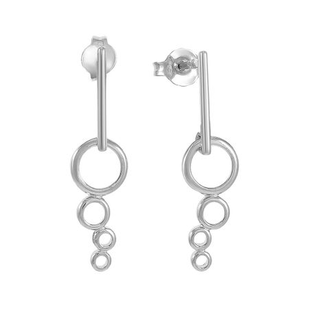 Серебряные серьги из коллекции Геометрия