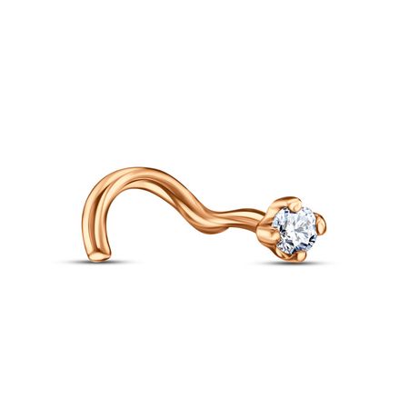 Золотой пирсинг с бриллиантом елена синичкина пирсинг