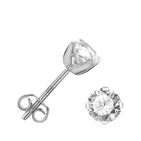 Серьги-пусеты TALANT из серебра с фианитами SWAROVSKI