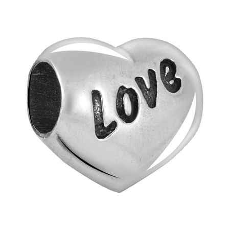 Подвеска-шарм Сердце из серебра