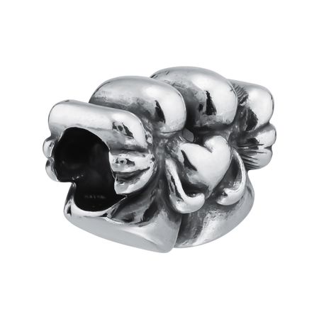 Серебряный шарм Ангел с чернением