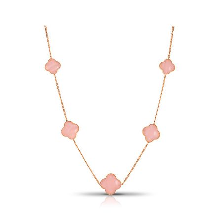 Золотое колье с кварцем из коллекции КЛЕВЕР брелок my lucky charm клевер металл