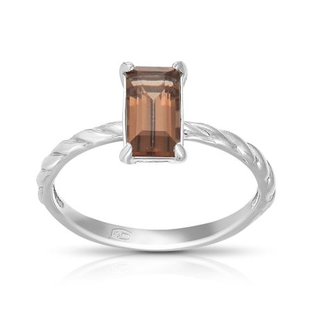 Серебряное кольцо с раухтопазом