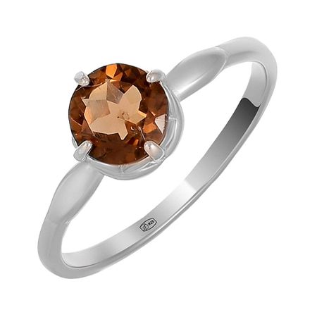 Серебряное кольцо с раухтопазом