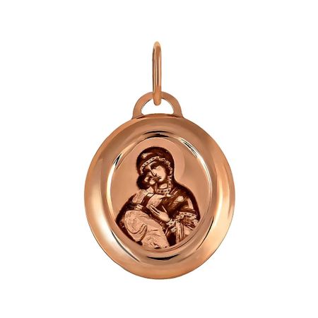 Золотая подвеска Икона Божия Матерь Владимирская