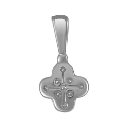 Подвеска-крестик Спаси и Сохрани из серебра