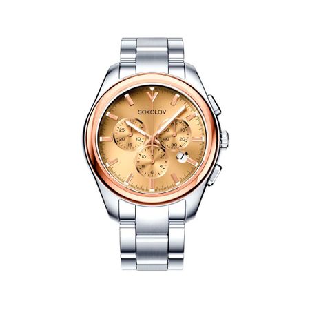 Золотые мужские часы SOKOLOV Unity for him 139.01.71.000.02.01.3
