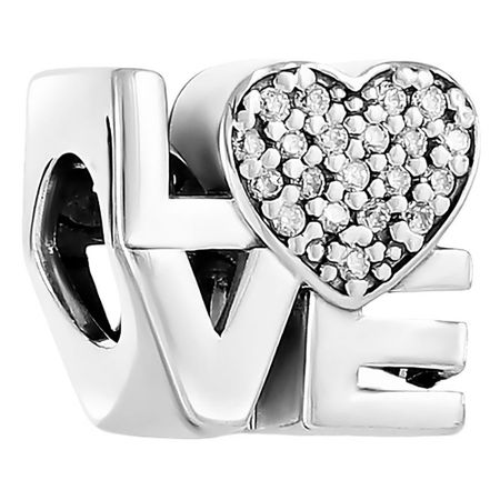 Подвеска-шарм TALANT Love из серебра с фианитами [официальный товар] love and deepspace xavier открытка на день рождения билет акриловая подставка подвеска металлический значок