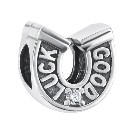 Серебряный шарм с фианитом 