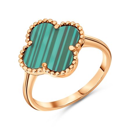 Серебряное кольцо с малахитом