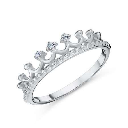 Серебряное кольцо Диадема с фианитами наталия зябкова диадема справедливости