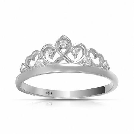 Кольцо Диадема из серебра с фианитами наталия зябкова диадема справедливости