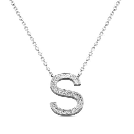 Серебряное колье с глиттером и родированием