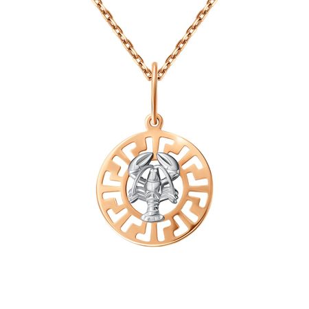 Золотая подвеска со знаком зодиака Рак елена ивановна афанасьева театр тающих теней под знаком волка