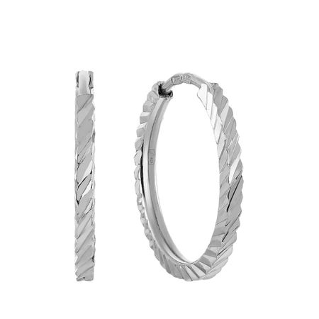 Серьги-конго из серебра