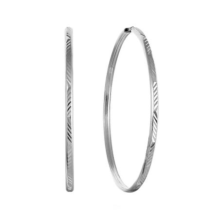 Серебряные серьги с родированием