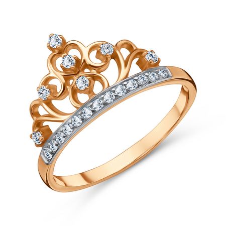 Кольцо Корона из золота с фианитами дарья аркадьевна донцова корона мышки норушки