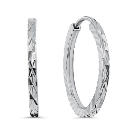 Серьги-конго из серебра