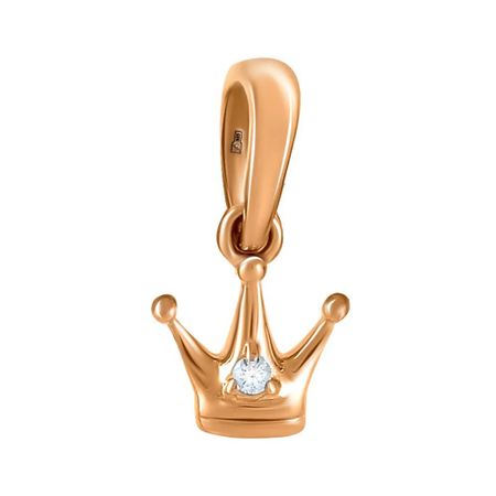 Золотая подвеска Корона с фианитом дарья аркадьевна донцова корона мышки норушки