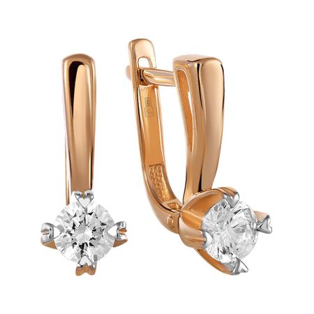 Серьги из золота с кристаллами SWAROVSKI