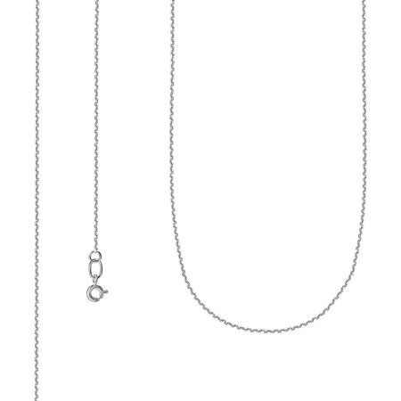 Серебряная цепочка Якорь с алмазной гранью и родированием