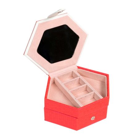 Шкатулка для ювелирных украшений из искусственной кожи