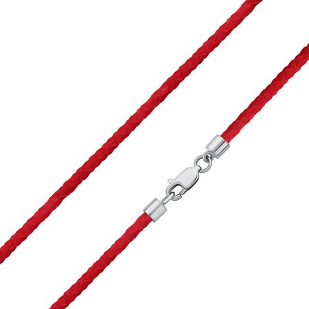 Кожаный шнурок с серебряным замком