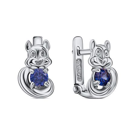 Серебряные серьги Белка с алпанитами мэттью корделл белка ёлочка