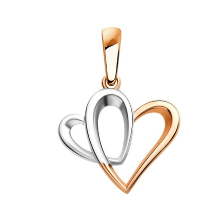 Золотая подвеска Сердце
