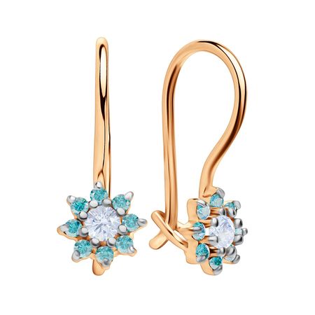 Золотые детские серьги с фианитами настенные светильники облака белые розовые золотые детские