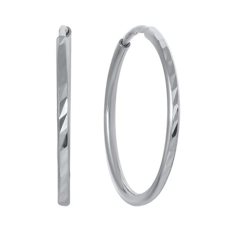 Серьги-конго из серебра