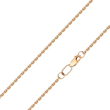 Серебряная цепочка Якорь с позолотой