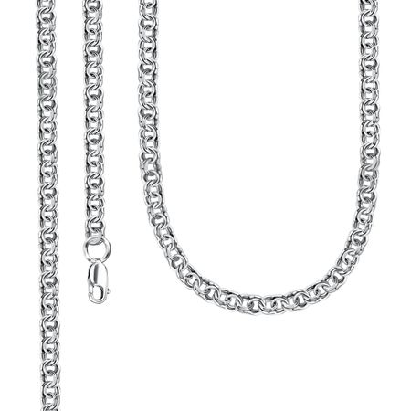Серебряная цепочка ручного плетения Бисмарк