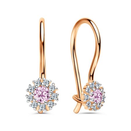 Золотые детские серьги с фианитами настенные светильники облака белые розовые золотые детские