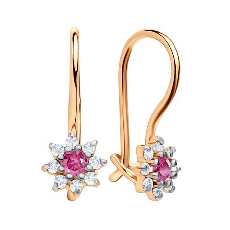 Золотые детские серьги с фианитами настенные светильники облака белые розовые золотые детские