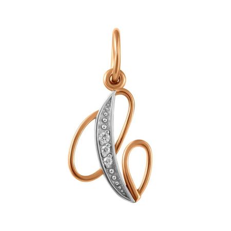 Золотая подвеска буква С с фианитами валентина семеновна ермаченкова буква 1 вводный лексико фонетический курс с элементами грамматики