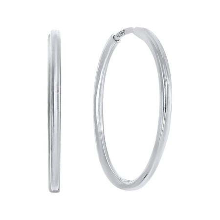 Серьги-конго из серебра