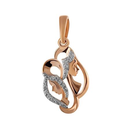 Золотая подвеска с фианитами со знаком зодиака Близнецы каган роберта близнецы из аушвица ученик доктора менгеле